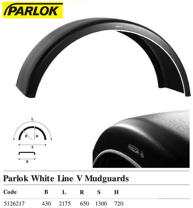 Крыло PARLOK 430x2175 R650 (для одинарных колес) (заменен на 101570)
