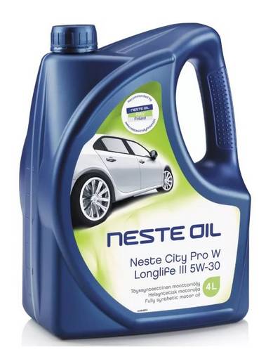 Масло моторное полностью синтетическое Neste CITY PRO W LongLife III 5W-30 4л