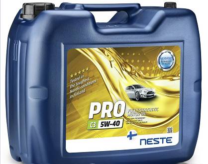 Масло моторное полностью синтетическое Neste PRO C3 5W-40, 20л