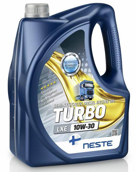 Масло моторное полусинтетическое Neste Turbo LXE10W-30 4 л