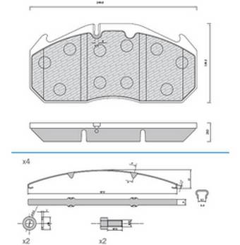 Колодки тормозные 29030 (с аксессуарами)