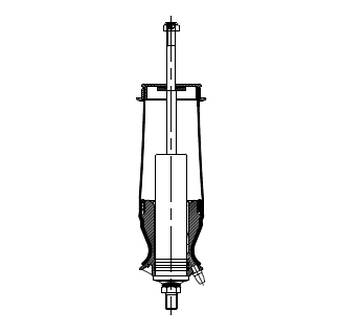 Амортизатор кабины 1382827 с пневмоподушкой 1424231 4-Series, P/G/R/T-Series